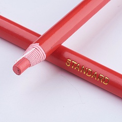 Orange Red Oily Tailor Chalk Pens, Tailor's Sewing Marking, Orange Red, 16.3~16.5x0.8cm