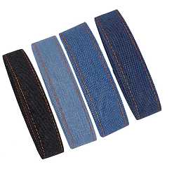 (52) Непрозрачная лаванда 4 джинсовая лента с отстрочкой, аксессуары для одежды, для поделок заколка для волос аксессуары и украшение для шитья, разноцветные, 1 дюйм (25 мм), 2 м / стиль