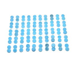 (52) Непрозрачная лаванда Гальванизирует естественно druzy кристально кабошоны, плоско-круглые, окрашенные, разноцветные, 8x3~6 мм