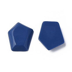 Royal Blue Opaque Acrylic Cabochons, Pentagon, Royal Blue, 23.5x18x4mm, about 450pcs/500g