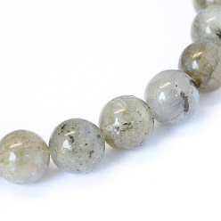 Labradorite Natural Labradorite Round Bead Strands, 4~4.5mm, Hole: 1mm, about 87pcs/strand, 15.5 inch
