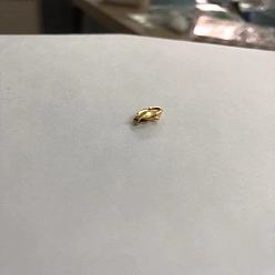 Настоящее золото 18K Ионное покрытие (ip) 304 застежки-клешни из нержавеющей стали, золотые, 11x5.5x3.5 мм, отверстие : 1 мм