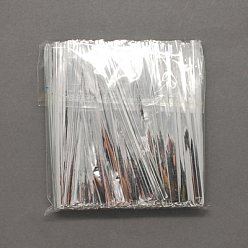 Silver Metallic Wire Twist Ties, Iron Core, for Bread Candy Bags, Silver, 100x4mm, 750~780pcs/bag