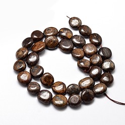 Bronzite Natural Bronzite Nuggets Beads Strands, Tumbled Stone, 4~8x6~9x5~7mm, Hole: 1mm, about 15.3 inch~15.7 inch