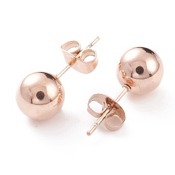 Light Gold 304 Stainless Steel Stud Earring Findings, with Loops, Light Gold, 19x8mm, Pin: 0.8mm