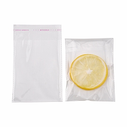 Clear Rectangle Cellophane Bags, Clear, 16x10cm, Unilateral Thickness: 0.05mm, Inner Measure: 13x10cm