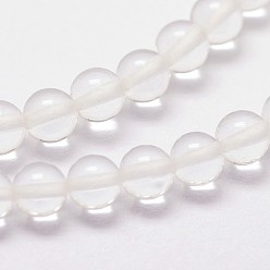 Quartz Crystal Natural Quartz Crystal Beads Strands, Round, 3mm, Hole: 0.5mm, 125pcs/strand, 15.7 inch