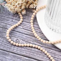 Fossil Natural Fossil Beads Strands, Round, 4mm, Hole: 1mm, about 88pcs/strand, 15 inch