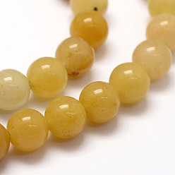 Topaz Jade Natural Old Topaz Jade Beads Strands, Round, 8.5mm, Hole: 1mm, about 45pcs/strand, 14.6 inch