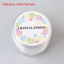Green Flat Elastic Crystal String, Elastic Beading Thread, for Stretch Bracelet Making, Green, 0.6mm, about 328.08 yards(300m)/roll
