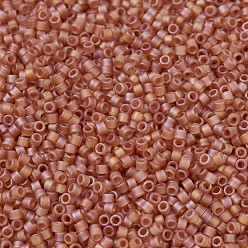 (DB0866) Matte TR Topaz AB MIYUKI Delica Beads, Cylinder, Japanese Seed Beads, 11/0, (DB0866) Matte TR Topaz AB, 1.3x1.6mm, Hole: 0.8mm, about 10000pcs/bag, 50g/bag