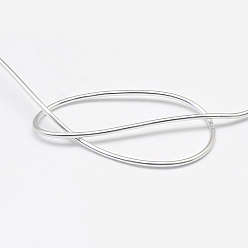 Argent Fil d'aluminium rond, fil d'artisanat flexible, pour la fabrication artisanale de poupée de bijoux de perles, argenterie, Jauge 22, 0.6mm, 280m/250g(918.6 pieds/250g)