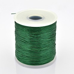 Green Flat Elastic Crystal String, Elastic Beading Thread, for Stretch Bracelet Making, Green, 0.5mm, about 546.8 yards(500m)/roll