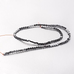 Original Color Non-magnetic Synthetic Hematite Bead Strands, Star, Original Color, 4x4x2~3mm, Hole: 1mm, about 117pcs/strand, 15.7 inch