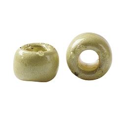 (PF559F) PermaFinish Yellow Gold Metallic Matte TOHO Round Seed Beads, Japanese Seed Beads, (PF559F) PermaFinish Yellow Gold Metallic Matte, 11/0, 2.2mm, Hole: 0.8mm, about 1110pcs/bottle, 10g/bottle