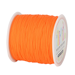 Dark Orange Nylon Thread, Dark Orange, 0.8mm, about 98.43yards/roll(90m/roll)
