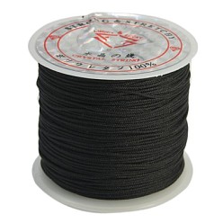 Mixed Color Nylon Jewelry Thread, with Nylon Wire inside, Round, Mixed Color, about 0.8mm in diameter, about 32.8 yards(30m)/roll