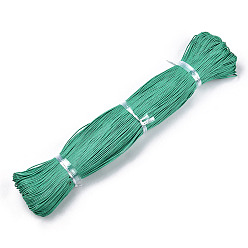 Medium Sea Green Waxed Cotton Cord, Medium Sea Green, 1.5mm, about 360yard/bundle(330m/bundle)