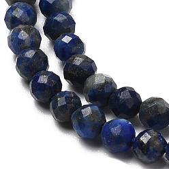 Lapis Lazuli Natural Lapis Lazuli Beads Strands, Faceted, Round, 3mm, Hole: 0.8mm