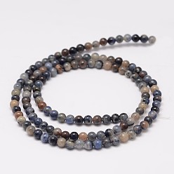 Sodalite Natural Sodalite Bead Strands, Round, 3mm, Hole: 0.6~0.7mm, about 135pcs/strand, 15.5 inch
