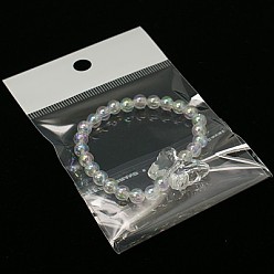 Прозрачный Прозрачные акриловые дети браслеты для детского подарок день, прозрачные, 45 мм