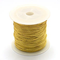 Gold Nylon Thread, with Metallic Cords, Gold, 0.3mm, about 185.91 yards(170m)/roll