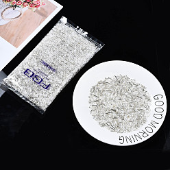 Ivoire Perles de rocaille en verre, mixedstyle, formes mixtes, blanc crème, 1~7x2~4mm, Trou: 0.7~1mm, environ 450 g / livre