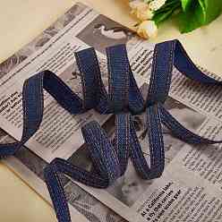 Морской Синий 4 джинсовая лента с отстрочкой, аксессуары для одежды, для поделок заколка для волос аксессуары и украшение для шитья, Marine Blue, 2 м / стиль