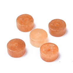 Red Aventurine Natural Red Aventurine Bead Strands, Heishi Beads, Flat Round/Disc, 6x3mm, Hole: 1mm, about 119~131pcs/strand, 14.76~15.74 inch(37.5~40cm)