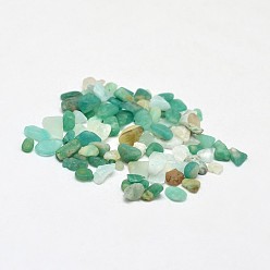 Amazonite Natural Amazonite Chip Beads, No Hole/Undrilled, 2~8x2~4mm, about 8500pcs/500g