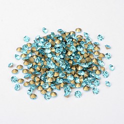 Аквамарин Назад никелированная класс алмаз стекла отметил горный хрусталь, аквамарин, 2.7~2.8 мм , около 1440 шт / мешок