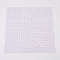 White 11CT Cross Stitch Canvas Fabric Embroidery Cloth Fabric, DIY Handmade Sewing Accessories Supplies, Square, White, 30x30cm