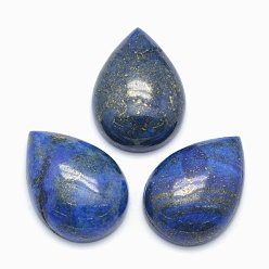 Lapis Lazuli Naturelle lapis-lazuli cabochons, larme, teint, 25x18x7mm