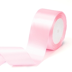 Pale Violet Red Single Face Satin Ribbon, Polyester Ribbon, Pale Violet Red, 2 inch(50mm), about 25yards/roll(22.86m/roll), 100yards/group(91.44m/group), 4rolls/group