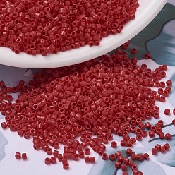 (DB0723) Opaque Rouge Perles miyuki delica, cylindre, perles de rocaille japonais, 11/0, (db 0723) rouge opaque, 1.3x1.6mm, trou: 0.8 mm, sur 2000 pcs / bouteille, 10 g / bouteille