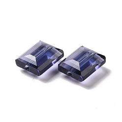 Bleu De Prusse Imitations de perles de cristal autrichien, grade de aaa, facette, rectangle, null, 10x12x5.5mm, Trou: 0.9~1mm