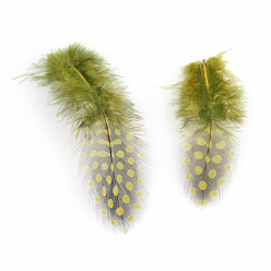 Светло-зеленый Коричневый Аксессуары костюма цыпленка перо, окрашенные, оливковый, 65~135x25~45 мм