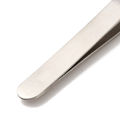 Stainless Steel Color Stainless Steel Beading Tweezers, Stainless Steel Color, 136x10mm