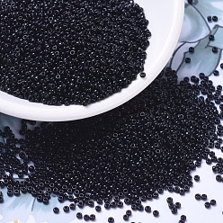 (RR401) Black MIYUKI Round Rocailles Beads, Japanese Seed Beads, 11/0, (RR401) Black, 11/0, 2x1.3mm, Hole: 0.8mm, about 5500pcs/50g