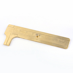 Raw(Unplated) Brass Vernier Caliper, Raw(Unplated), Nickel Free, 98x35mm