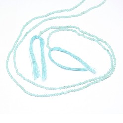 Amazonite Natural Amazonite Bead Strands, Faceted, Round, 2mm, Hole: 0.5mm, about 170~180pcs/strand, 12.9 inch~13.3 inch(330~340mm)