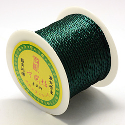 Teal Braided Nylon Thread, Teal, 2mm, about 54.68 yards(50m)/roll