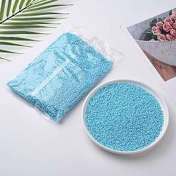 Light Sky Blue Glass Seed Beads, Opaque Colours Seed, Small Craft Beads for DIY Jewelry Making, Round, Light Sky Blue, 2mm, Hole:1mm, about 30000pcs/pound