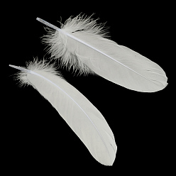 White Goose Feather Costume Accessories, Dyed, White, 160~215x36~47mm