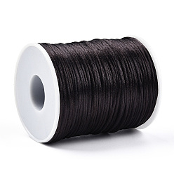 Coconut Brown Polyester Cord, Coconut Brown, 1.5mm, about 109.36 yards(100m)/roll