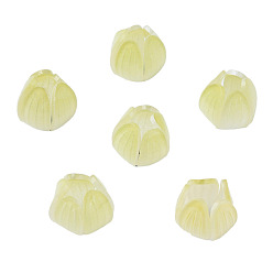 Champagne Gold Plastic Beads, Flower, Champagne Gold, 13x13x12mm, Hole: 1.2mm