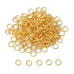 Golden Iron Split Rings, Double Loops Jump Rings, Cadmium Free & Lead Free, Golden, 6mm in diameter, 1.4mm thick, about 5.3mm inner diameter, about 11000pcs/1000g