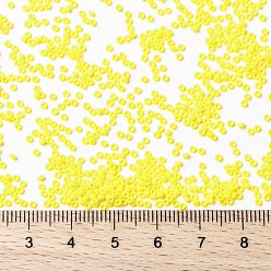 (RR404) Opaque Yellow MIYUKI Round Rocailles Beads, Japanese Seed Beads, (RR404) Opaque Yellow, 15/0, 1.5mm, Hole: 0.7mm, about 27777pcs/50g