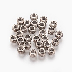 Gunmetal Tibetan Style Alloy Spacer Beads, Lead Free & Cadmium Free, Gunmetal Color, 3x5mm, Hole: 3mm