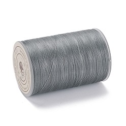 Argent Ficelle ronde en fil de polyester ciré, cordon micro macramé, cordon torsadé, pour la couture de cuir, argenterie, 0.3~0.4mm, environ 174.98 yards (160m)/rouleau